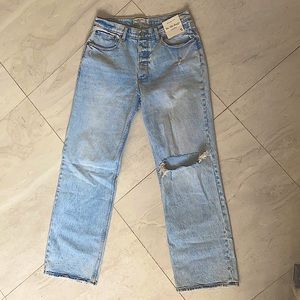 Abercrombie &Fitch The 90’s Baggy Straight Jeans Low Rise
